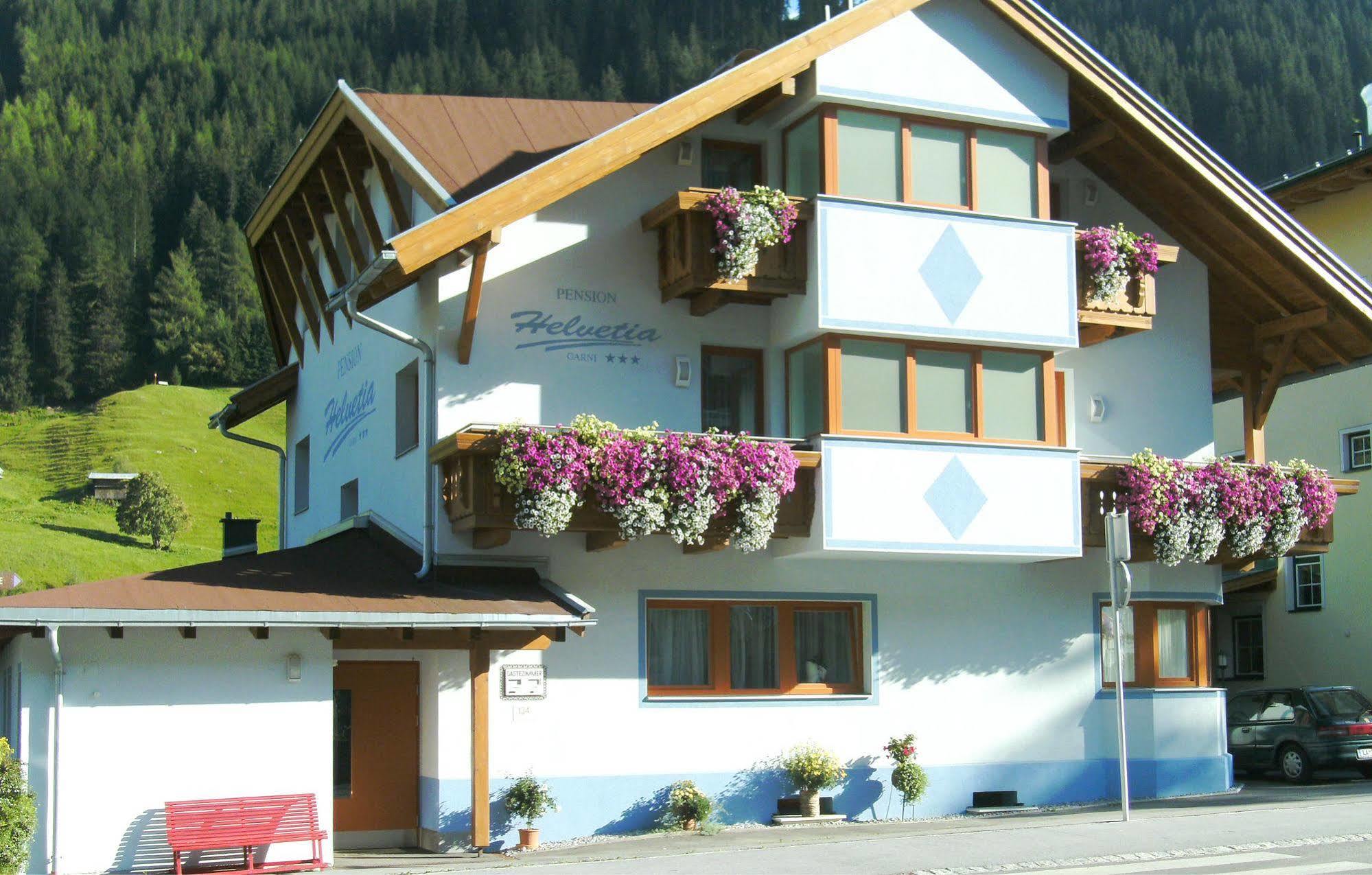 Pension Helvetia Sankt Anton am Arlberg Exterior foto